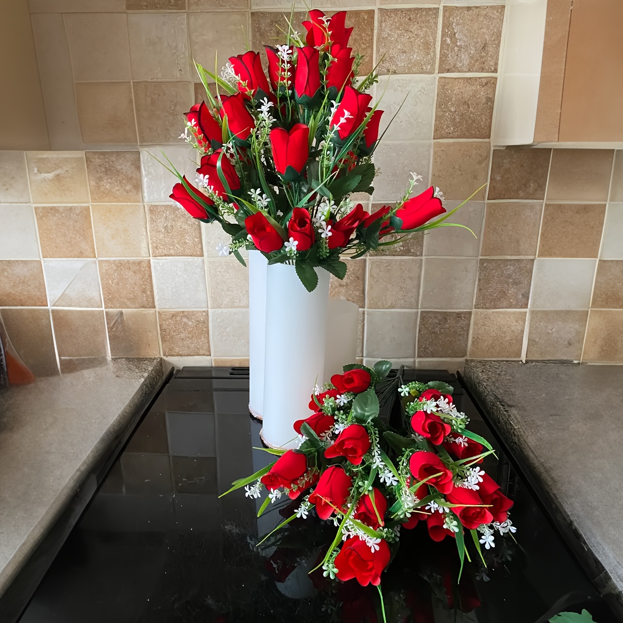 ดอกไม้ประดิษฐ์สำหรับสุสาน ตกแต - Vase Decor บทวิจารณ์และราคา