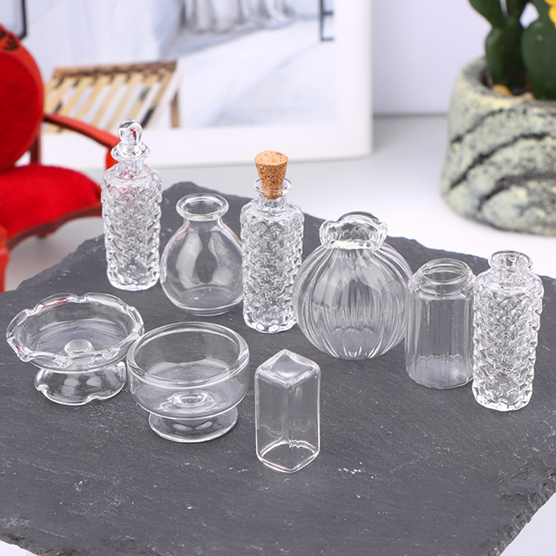 แจกันแก้วจิ๋วสำหรับบ้านตุ๊กตา  - Vase Decor บทวิจารณ์และราคา