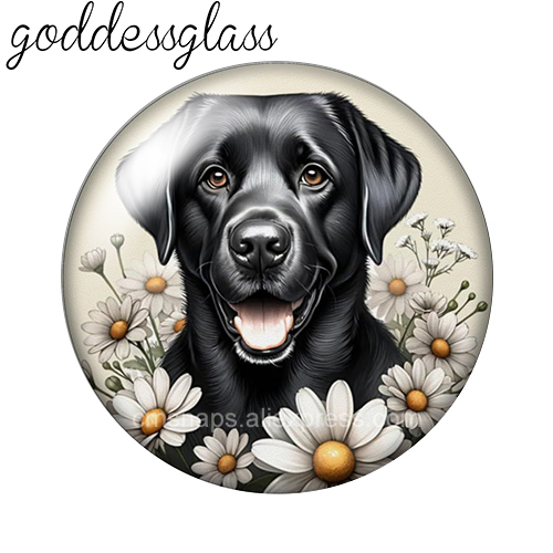 สุนัขน่ารักท่ามกลางดอกไม้ ชิปด - Vase Decor บทวิจารณ์และราคา