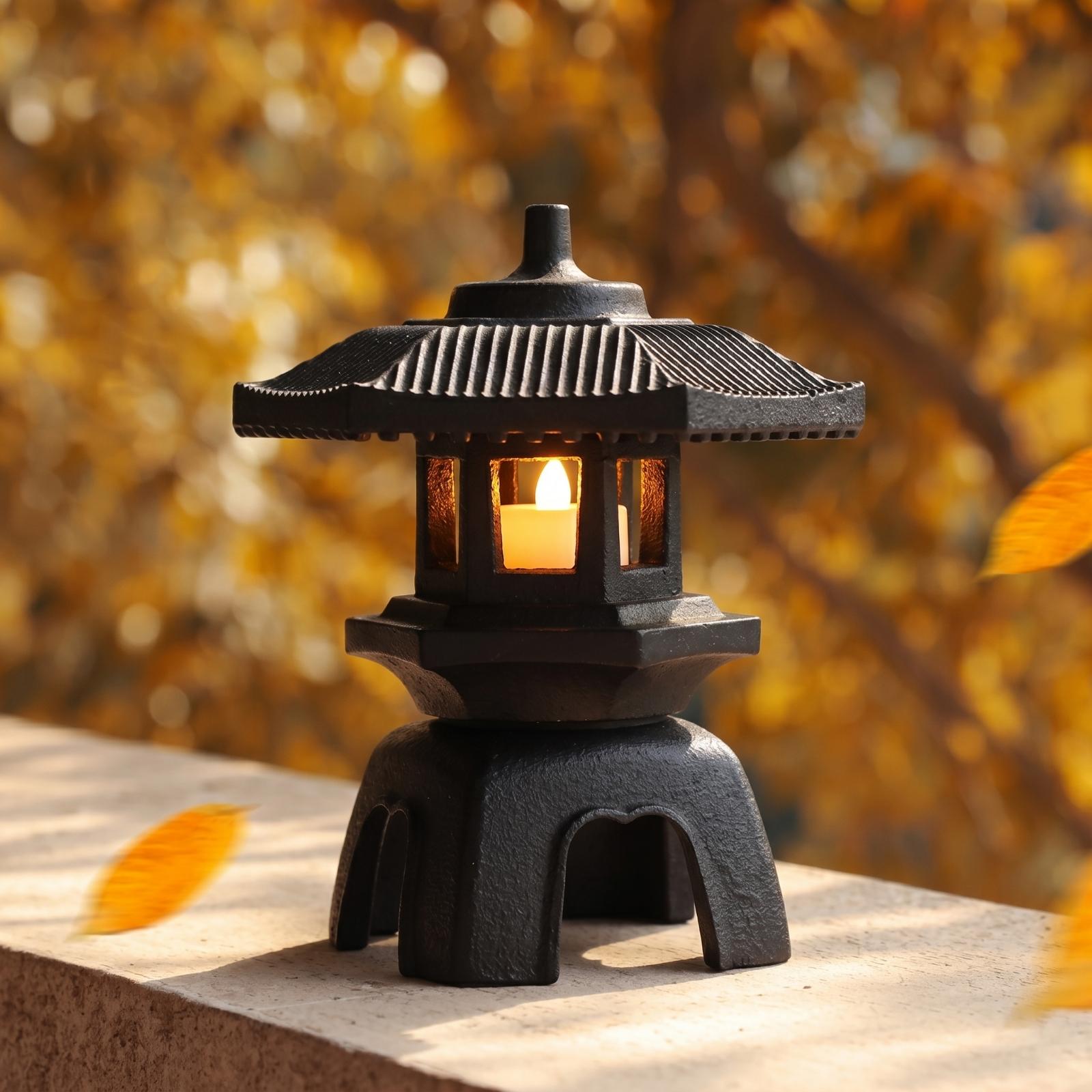 โคมไฟเหล็กหล่อสำหรับตั้งโต๊ะ ท - Candle Holder Decor บทวิจารณ์และราคา