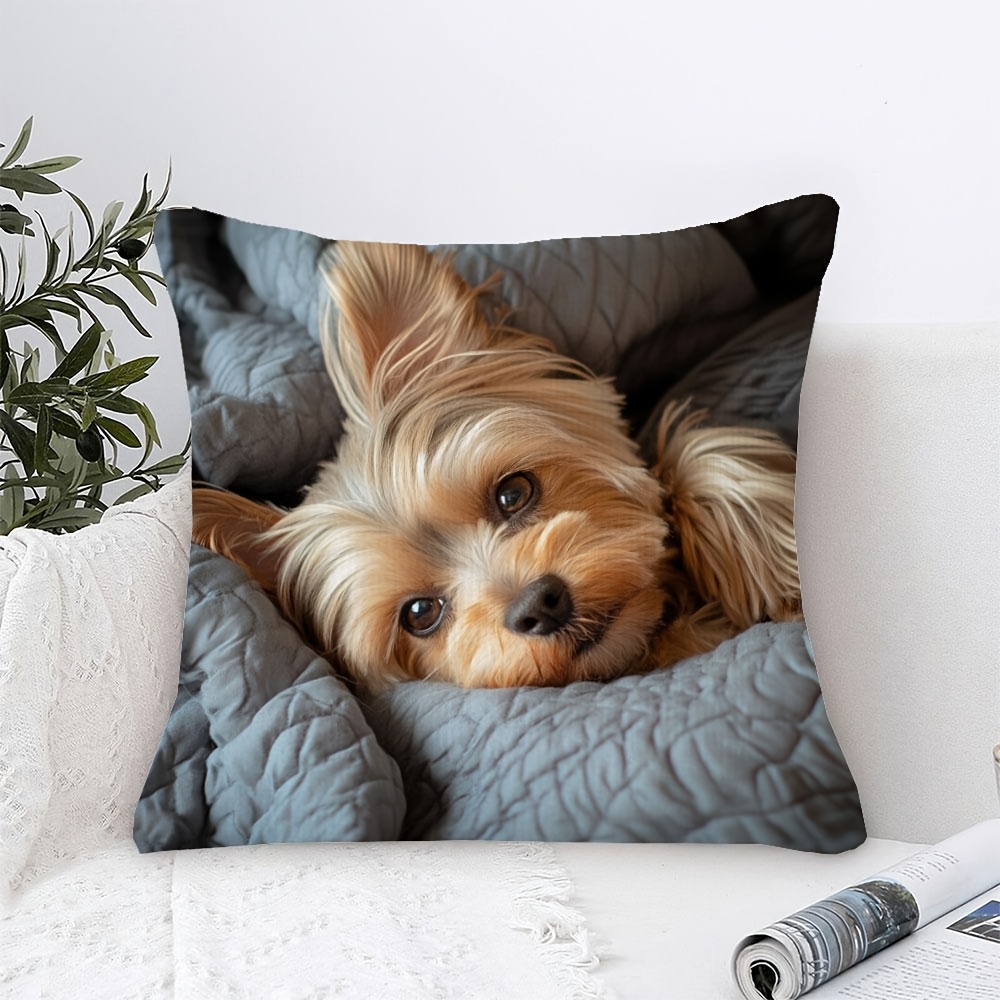 ปลอกหมอนอิงพิมพ์ลาย Yorkshire  - Throw Pillow บทวิจารณ์และราคา